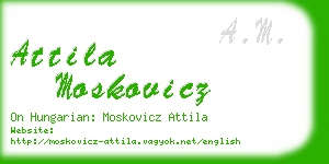 attila moskovicz business card